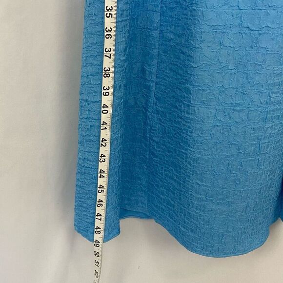 ASTR THE LABEL Midi Blue Dress Lace Up Open Back NWOT Women M Crinkle - Picture 5 of 11